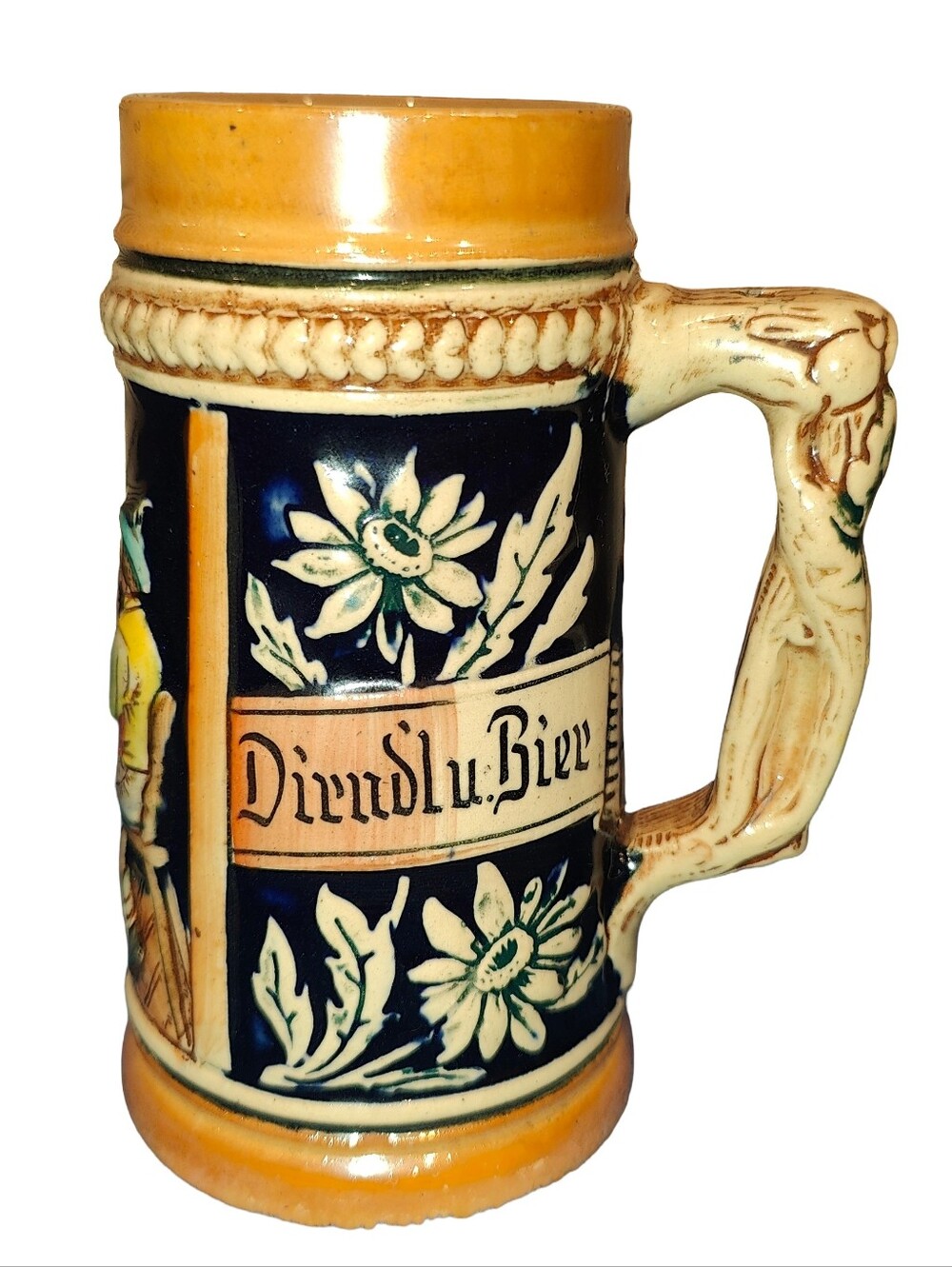 Vintage (Post WWII) German ceramic beer stein in good condition